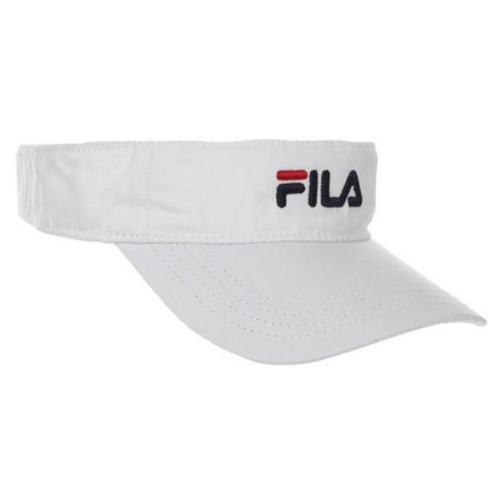 SOLD Fila Logo Visor Superlite Adjustable Sun Visor Cap Hat Blue /White NEW/NWT! - Picture 3 of 6